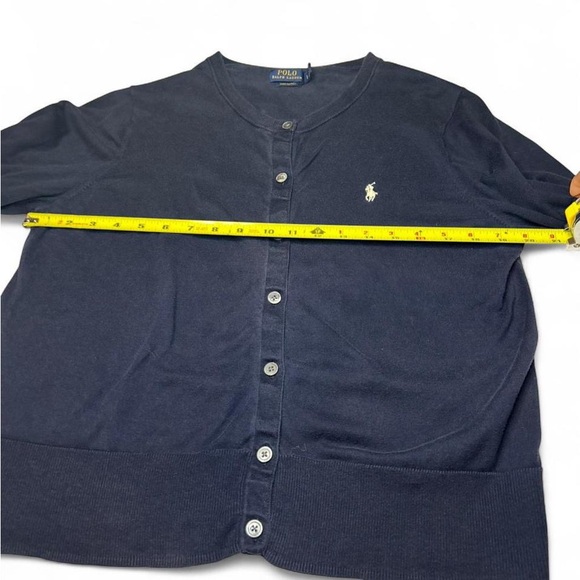 Vintage Ralph Lauren Navy Cardigan 🤍 Classic Old Money Minimalist - Picture 3 of 4